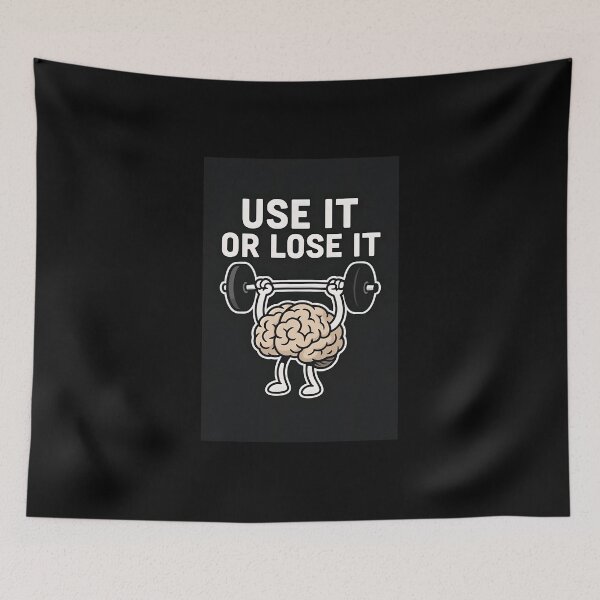 Item preview, Brain Workout Motivation Fitness Poster designed and sold by Amr Siam.