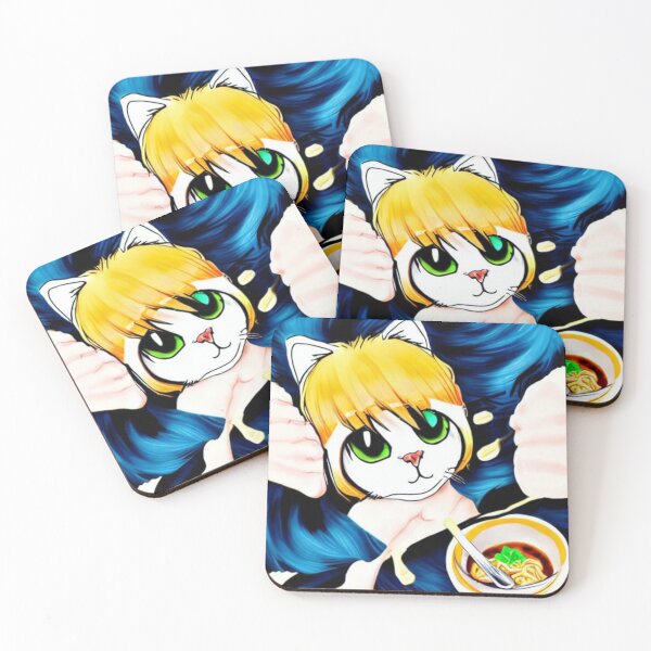 Item preview, ANIMA GIRL EATING RAMEN designed and sold by CONTRAPINK.