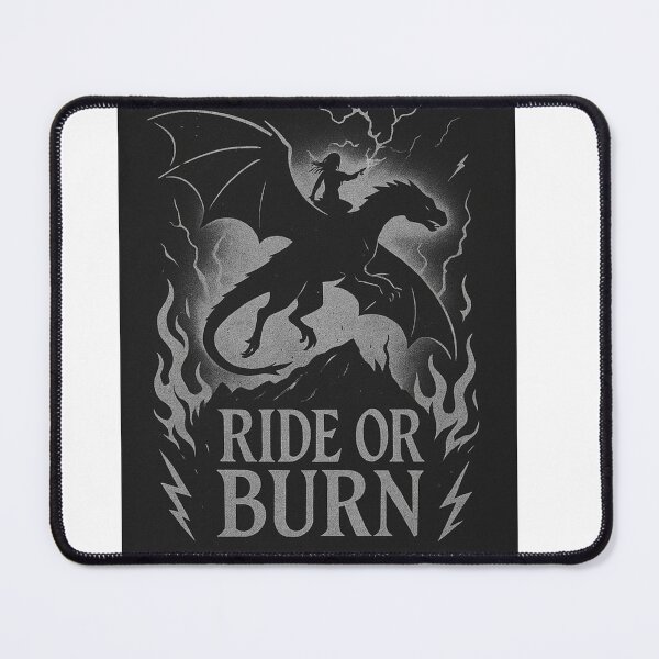 Item preview, Ride or Burn- silver designed and sold by Genre Genius.