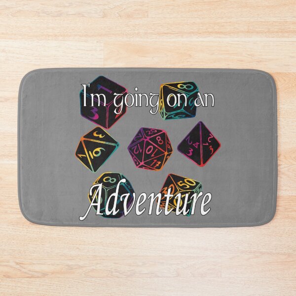 Item preview, I'm Going on an Adventure Rainbow Numbers Black Dice designed and sold by Ivorycrow.