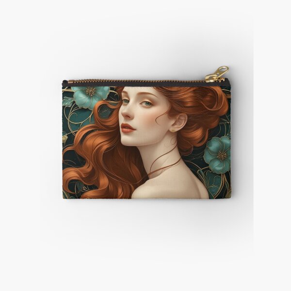 Item preview, Elegant Woman with Fiery Red Hair designed and sold by Rue Market.