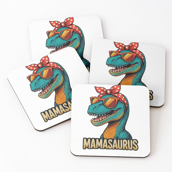 Item preview, Mamasaurus – Funny Dinosaur Mom T-Shirt Design | Cool Retro Dino Graphic designed and sold by Uglyandcute.