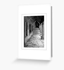 Angkor Thom Corridor Greeting Card