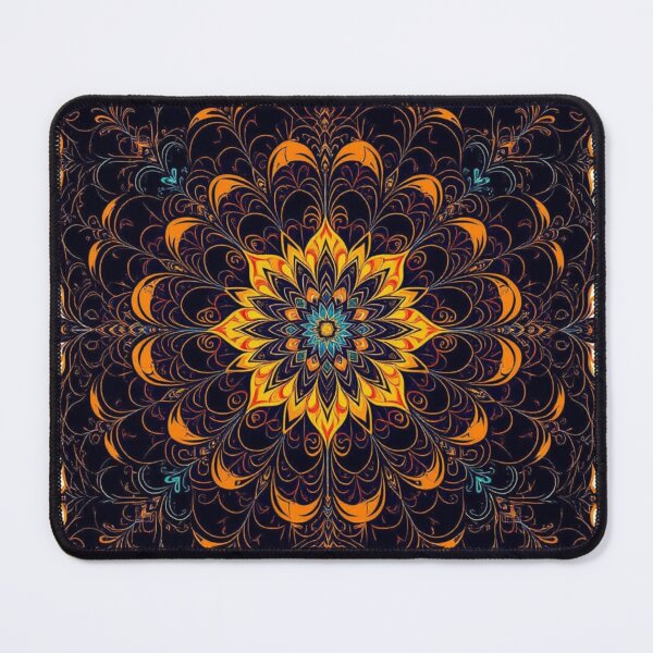 Item preview, Twilight Ember – Ornate Mandala Art in Fiery Autumn Hues designed and sold by Harmonic_Layers.