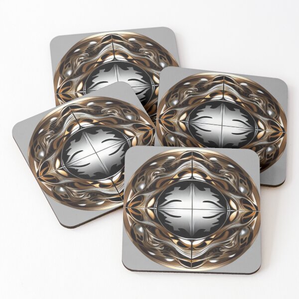 Item preview, Symmetrical Orb with Chrome & Bronze Tones designed and sold by Harmonic_Layers.