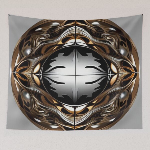 Item preview, Symmetrical Orb with Chrome & Bronze Tones designed and sold by Harmonic_Layers.