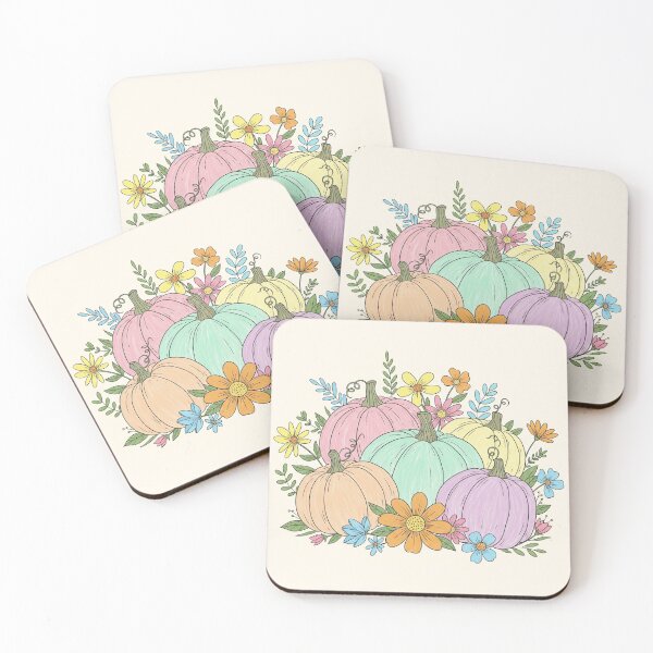 Item preview, Pastel Pumpkin & Flower Medley designed and sold by NeuroDoodle009.
