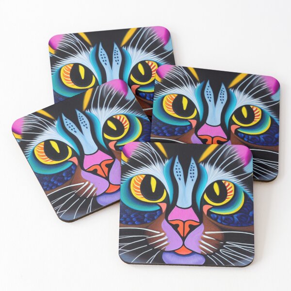 Item preview, Neon Feline Gaze designed and sold by JLeonardoArt.