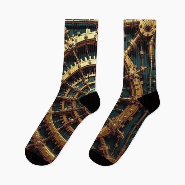 Item preview, Steampunk Gear Mandala – Intricate Mechanical Brass & Teal designed and sold by Harmonic_Layers.