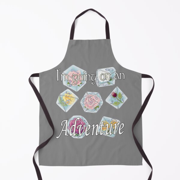 Item preview, I'm Going on an Adventure Rose Dice white text designed and sold by Ivorycrow.