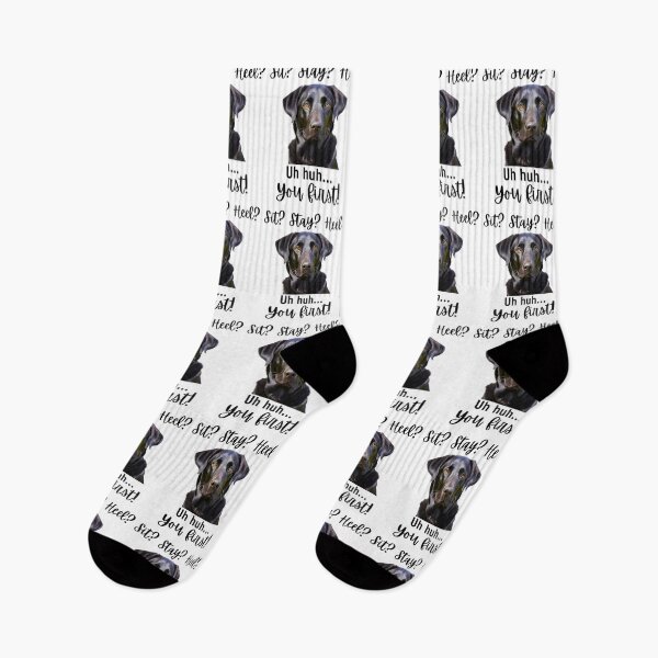 Item preview, Funny Labrador Retriever – “Sit? Stay? Heel? Uh huh. You First!” | Sassy Dog Attitude Design designed and sold by Fredster1966.