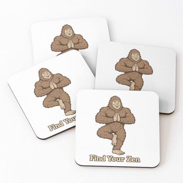 Item preview, Bigfoot Yoga – Find Your Zen in the Wild designed and sold by Free Soul Designs.