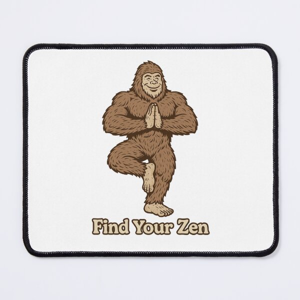 Item preview, Bigfoot Yoga – Find Your Zen in the Wild designed and sold by Free Soul Designs.