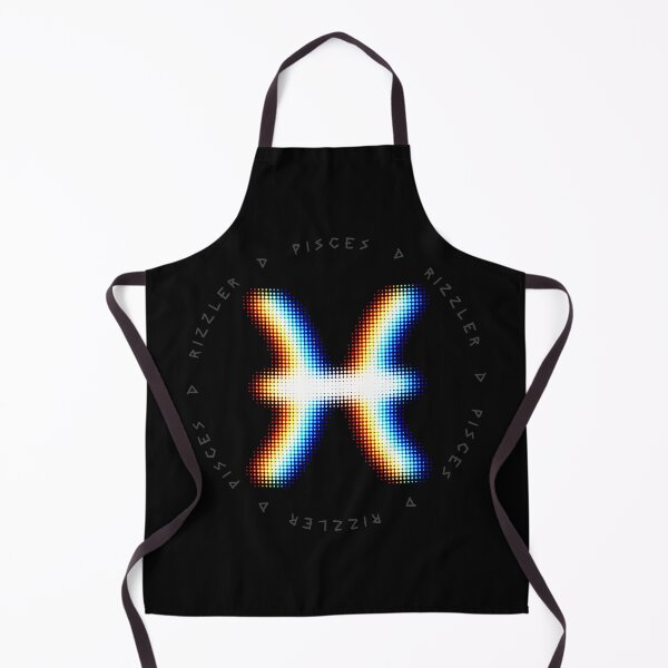Item preview, Pisces Glitch – Dreamy Halftone Zodiac Symbol in Liquid Light designed and sold by H Jonas.