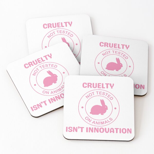 Item preview, Cruelty-Free Bunny Not Tested on Animals Art designed and sold by FreedomAndLove.