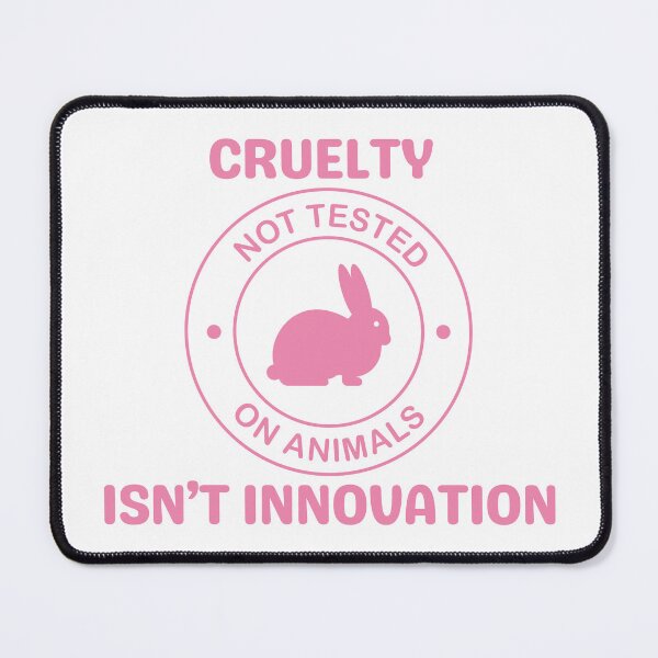 Item preview, Cruelty-Free Bunny Not Tested on Animals Art designed and sold by FreedomAndLove.