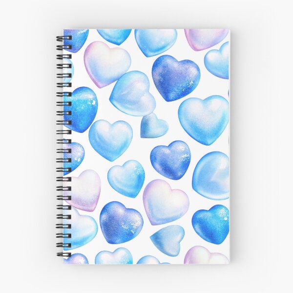Item preview, "Blue Candy Heart Winter Pattern" designed and sold by joycrysstudio.