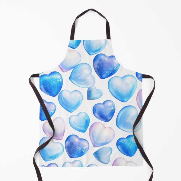 Item preview, "Blue Candy Heart Winter Pattern" designed and sold by joycrysstudio.