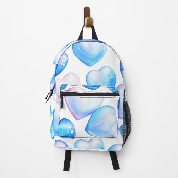 Item preview, "Blue Candy Heart Winter Pattern" designed and sold by joycrysstudio.