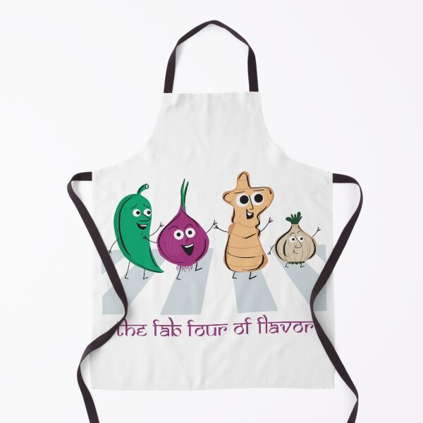 Item preview, Fab-Four-Of-Flavor | Abbey-Road Parody | Garlic Ginger Onion Chili designed and sold by geetasadashivan.