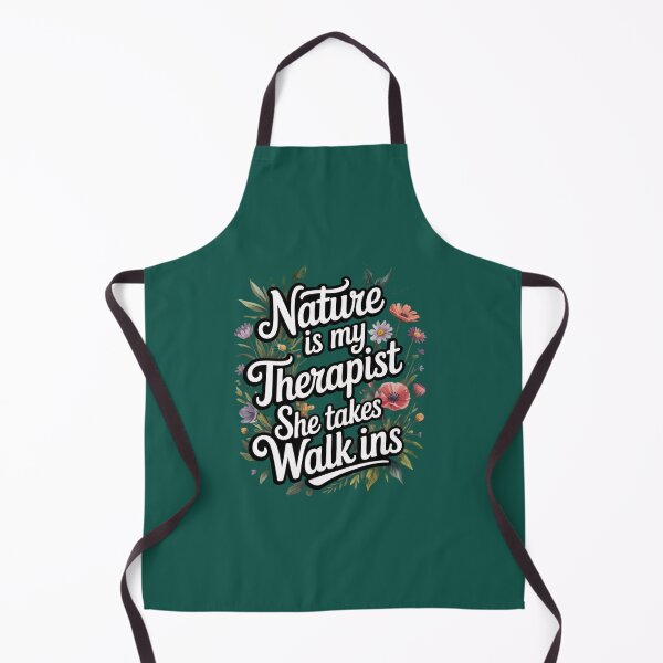 Item preview, Nature Is My Therapist She Takes Walk Ins – Wildflower Typography Design designed and sold by Free Soul Designs.