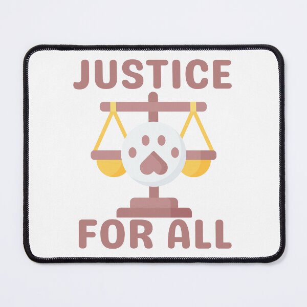 Item preview, Justice for All Animal Rights Equality Art designed and sold by FreedomAndLove.