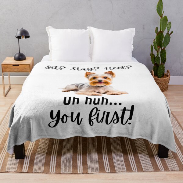 Item preview, Funny Biewer Terrier – “Sit? Stay? Heel? Uh huh. You First!” | Sassy Small Dog Attitude designed and sold by Fredster1966.