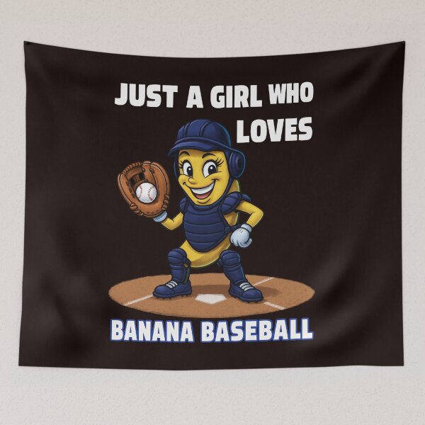 Item preview, Just a girl who loves Banana Baseball designed and sold by leshewle.