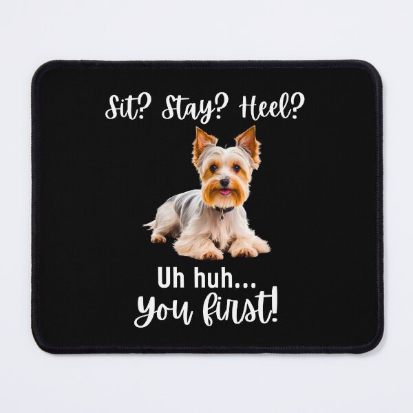 Item preview, Funny Biewer Terrier – “Sit? Stay? Heel? Uh huh. You First!” | Sassy Small Dog Attitude designed and sold by Fredster1966.