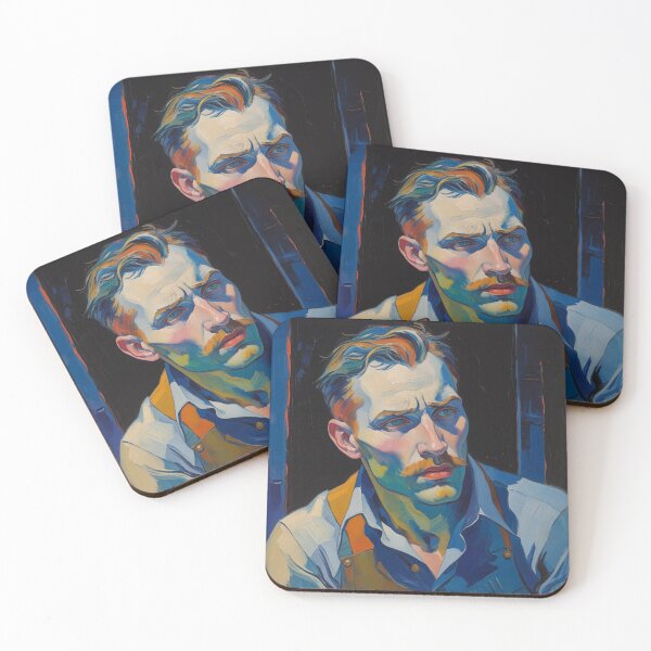 Item preview, Expressive Painted Male Portrait designed and sold by Rue Market.