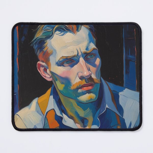 Item preview, Expressive Painted Male Portrait designed and sold by Rue Market.