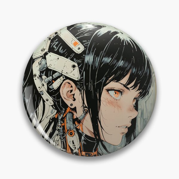 Item preview, Android girl with black hair designed and sold by BOZGO.