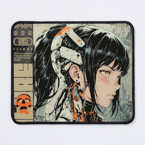 Item preview, Android girl with black hair designed and sold by BOZGO.