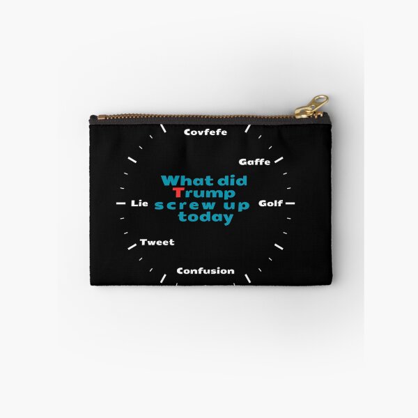 Item preview, What Did Trump Screw Up Today? Clock Edition designed and sold by UTkiKK.