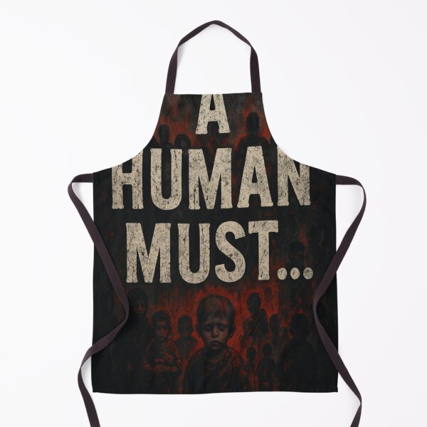 Item preview, A Human Must... – A Cry for Conscience designed and sold by JM Language Service.