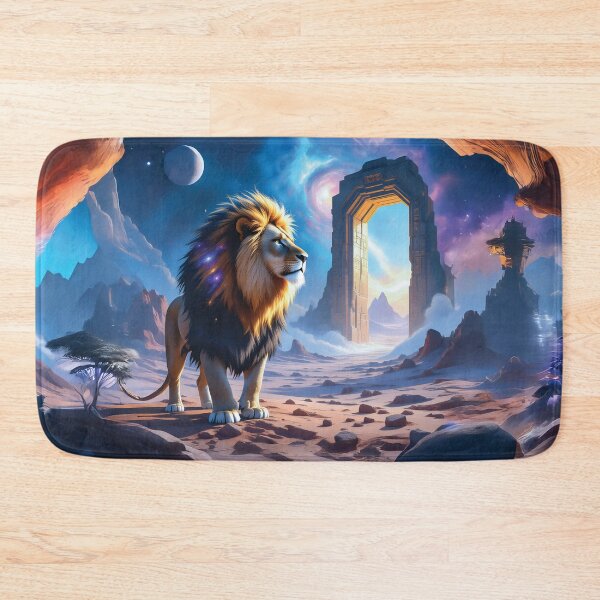 Item preview, Majestic Cosmic Lion at the Gate of the Universe designed and sold by Marcu Ioachim.
