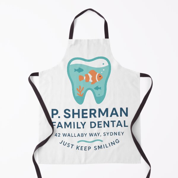 Item preview, P. Sherman Family Dental – Just Keep Smiling | Funny Finding Nemo Parody designed and sold by Zippitydodads.