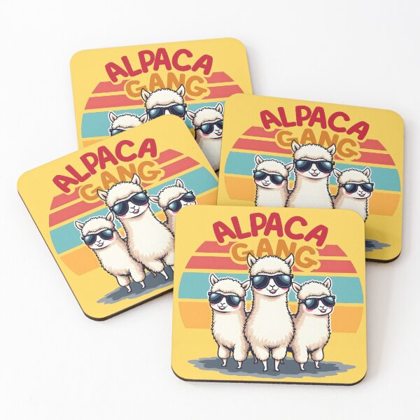 Item preview, Alpaca Gang retro cool designed and sold by Fab-Haven.