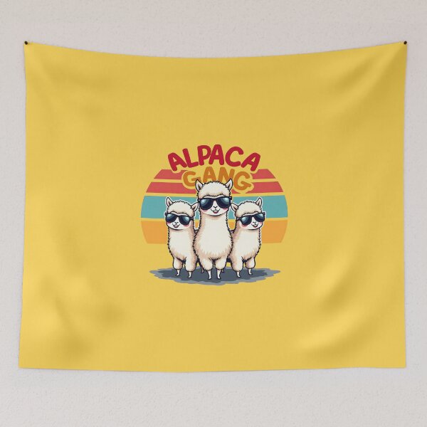 Item preview, Alpaca Gang retro cool designed and sold by Fab-Haven.