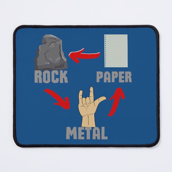 Item preview, Rock, paper scissors? No metal! designed and sold by PhoeniXDreamer.