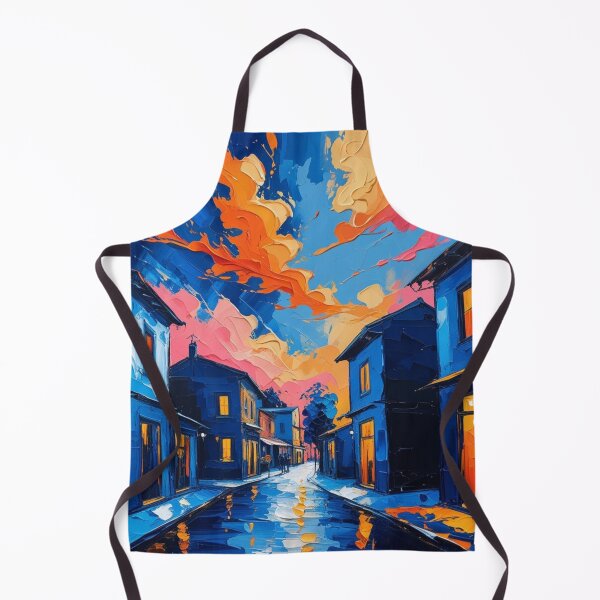 Artikelvorschau, Bunte Stadtstraße Abendszene entworfen und verkauft von Rue Market.