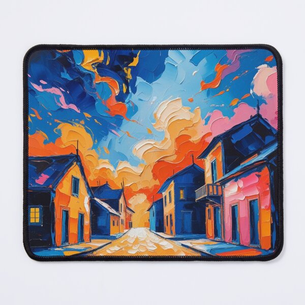 Item preview, Vibrant Abstract Urban Street Scene designed and sold by Rue Market.