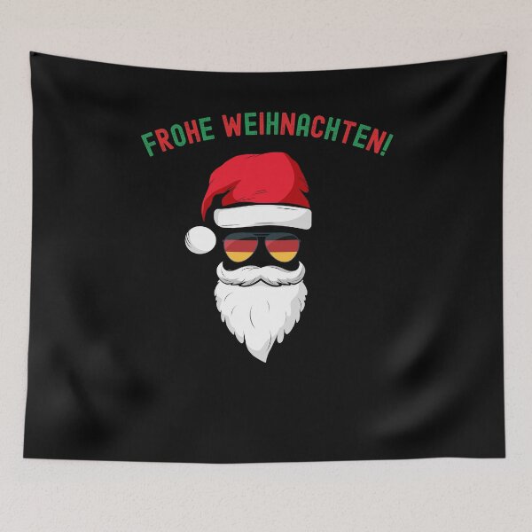 Item preview, Frohe Weihnachten! Germany flag sunglasses German Santa hat designed and sold by snowry.