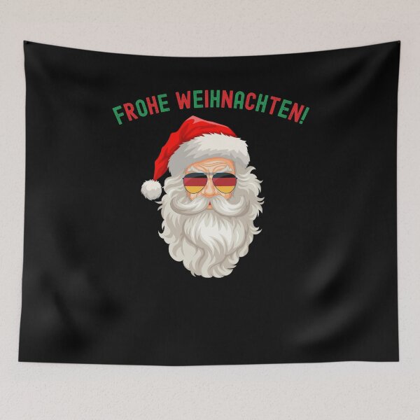 Item preview, Germany flag sunglasses cool German Santa Frohe Weihnachten! designed and sold by snowry.
