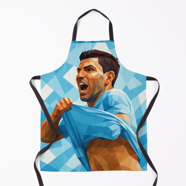 Item preview, Sergio Aguero Football Legend Low Poly Vector Art designed and sold by kakarikihill.