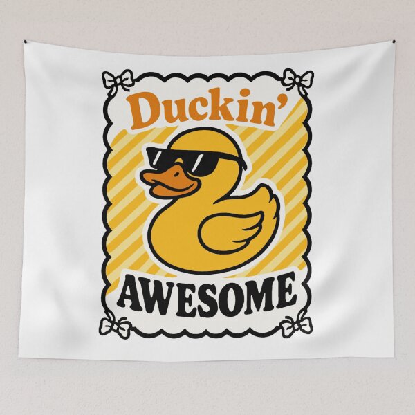 Item preview, Ducking Awesome Yellow Duck With Sunglasses Funny Duckling designed and sold by KitonicTees.