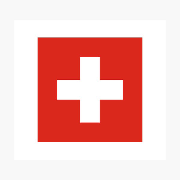 Item preview, switzerland flag designed and sold by designsbysamantha.