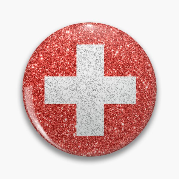 Item preview, switzerland glitter flag designed and sold by designsbysamantha.