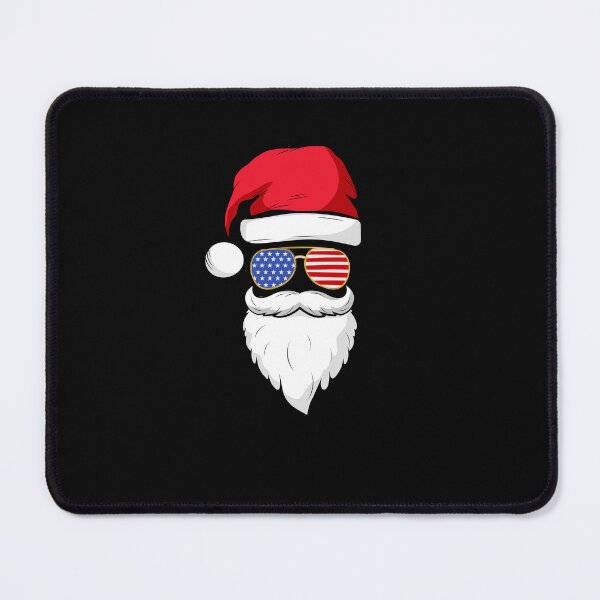 Item preview, American Santa hat USA flag sunglasses Funny Santa humor designed and sold by snowry.