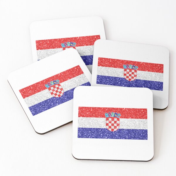 Item preview, croatia glitter flag designed and sold by designsbysamantha.